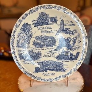 Vintage Colorado Springs Plate Made for The New Kaufman's by Vernon Kilns